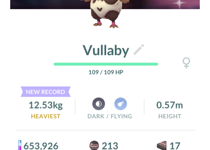 The one time I've been happy to hatch a Vullaby.