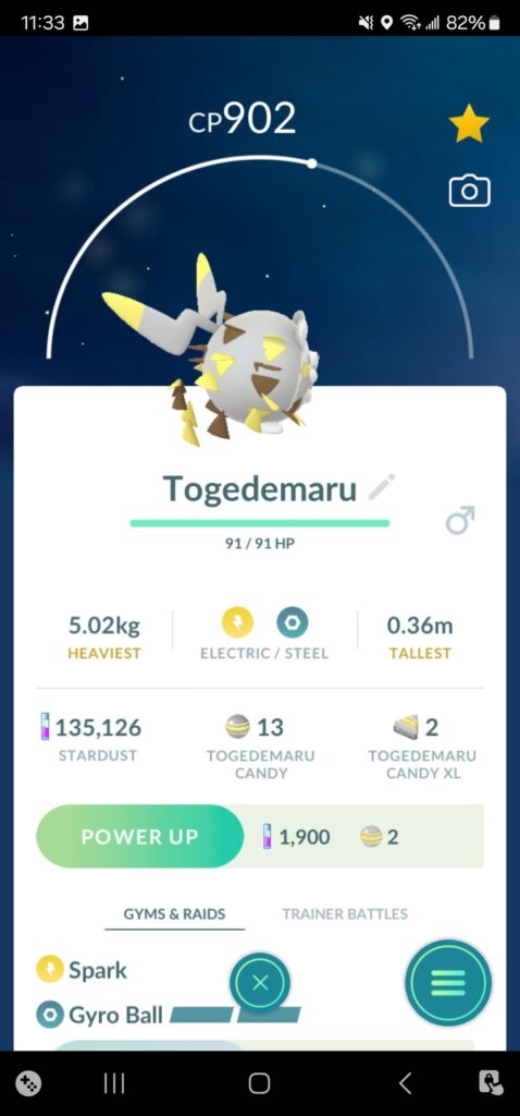 I've seen a few Togedemaru glitches from others. Got my own today.