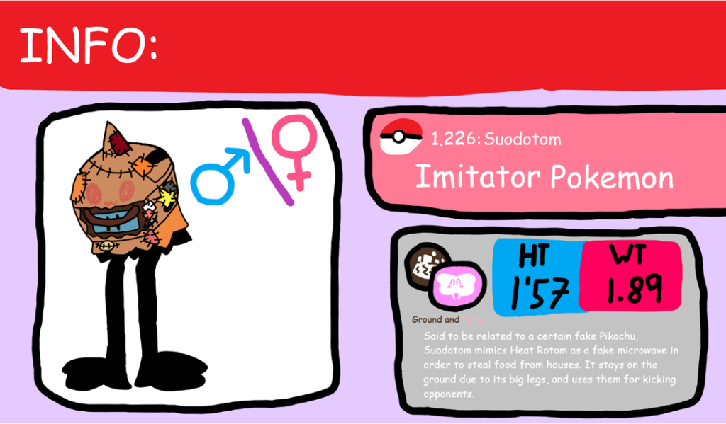 So I basically made a fake rotom because I thought it'd be cool If Mimikyu had new pokemon