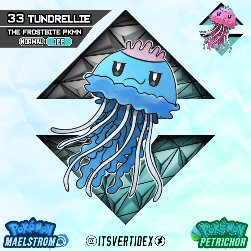 Meet Tundrellie, the Frosbite Pokemon of the Suldana Region!