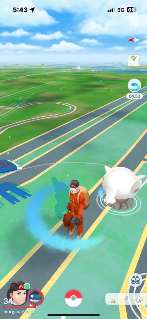 taking that diglett like a champ