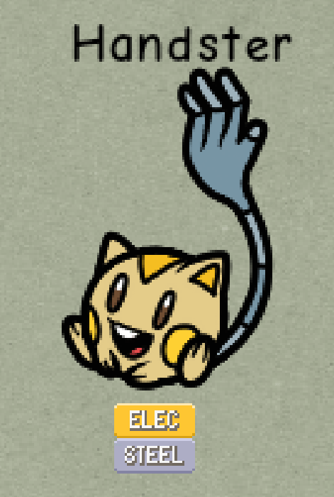 The Pika-clone for my region, Handster!