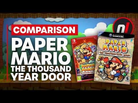 Paper Mario TTYD Switch/Gamecube Comparison