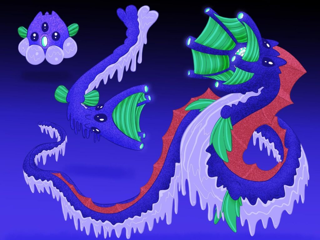 Crinoid Fakemon! Dragon/Poison Type.