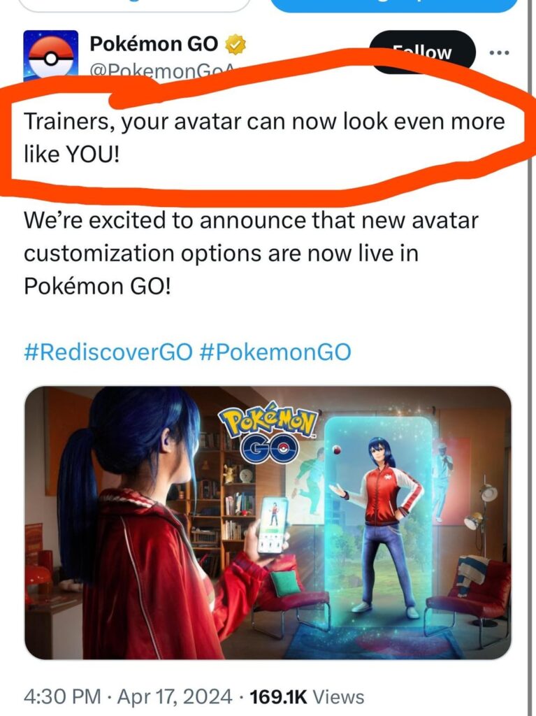 niantic’s way of calling us ugly