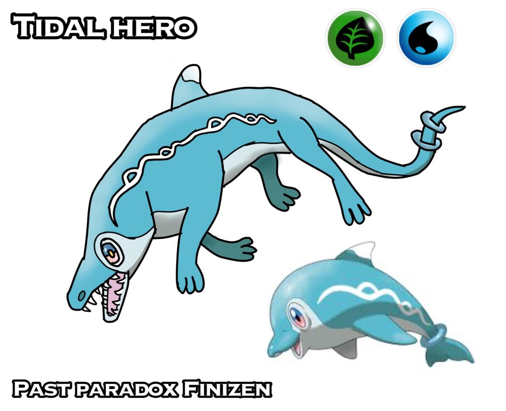 Tidal hero, past paradox finizen, now water grass type