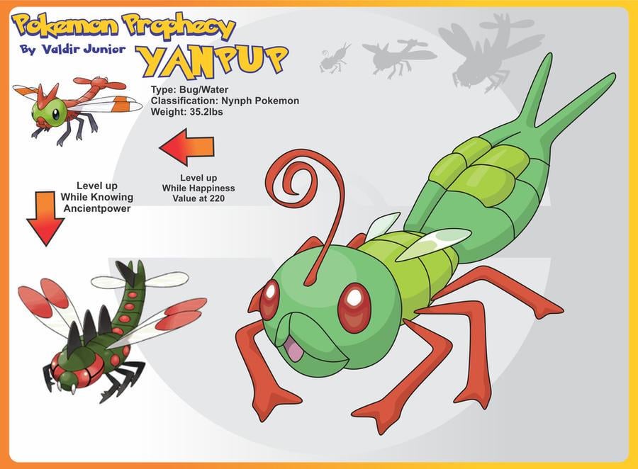 Yanma: realistically having a dragonfly nymph as a pre-evolution
