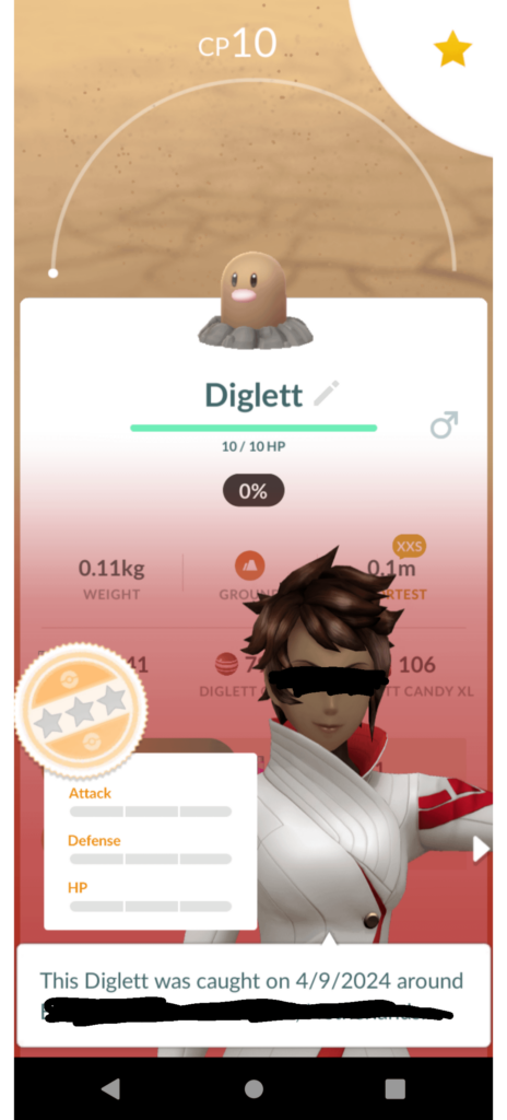 I think I just caught the worst possible pokemon: It has the lowest possible CP + 0% IV's + XXS