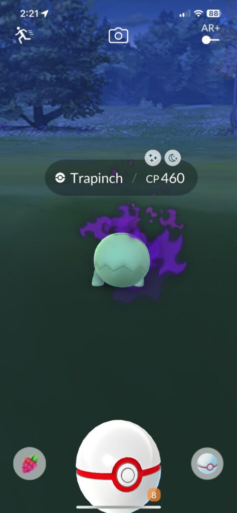 I have already been hunting shiny trapinch
