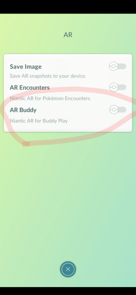 How to remove AR+ from buddy play