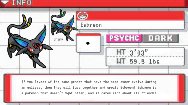 Esbreon The Eclipse Pokemon
