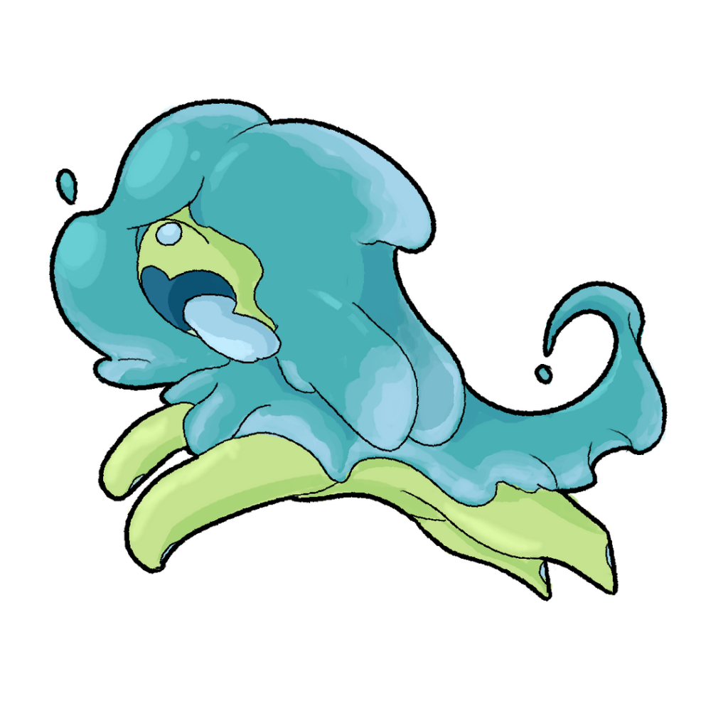 My Grass/Water Aloe pokemon: Allup and Alllunine