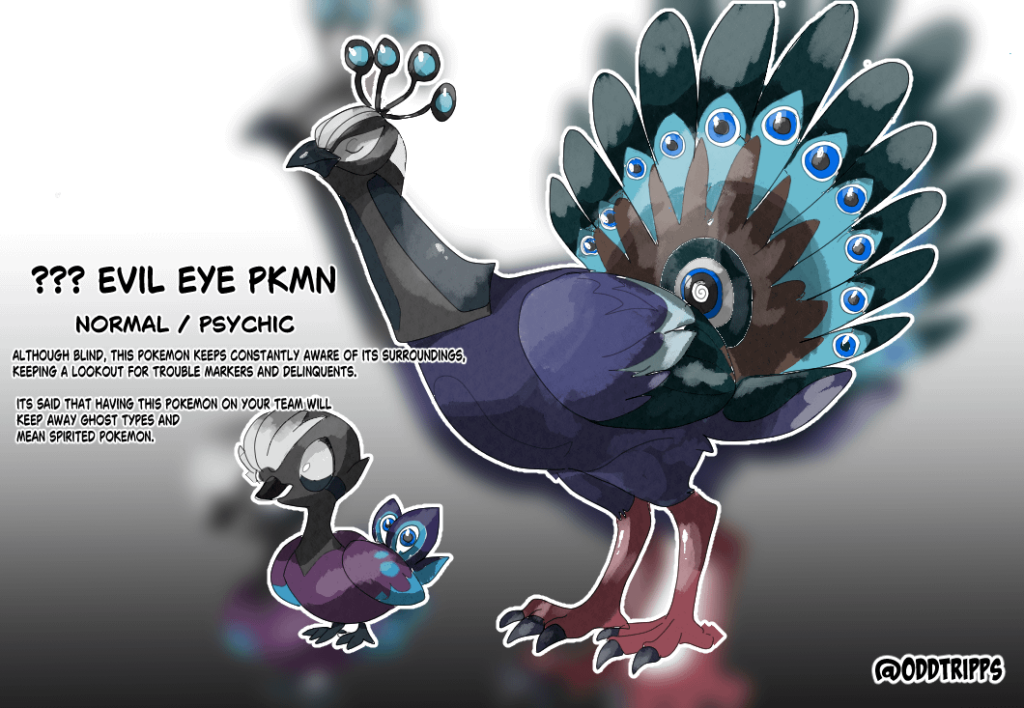 Obligatory peacock fakemon