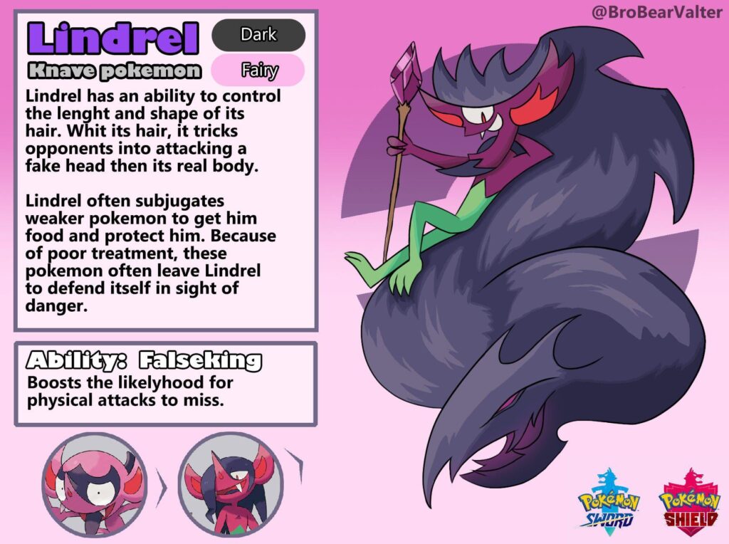 Alternative final evolution of Impidimp: Lindrel
