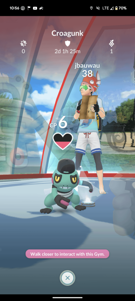 Its hallarious to put your weakest pokemon in the gym (not my acc)