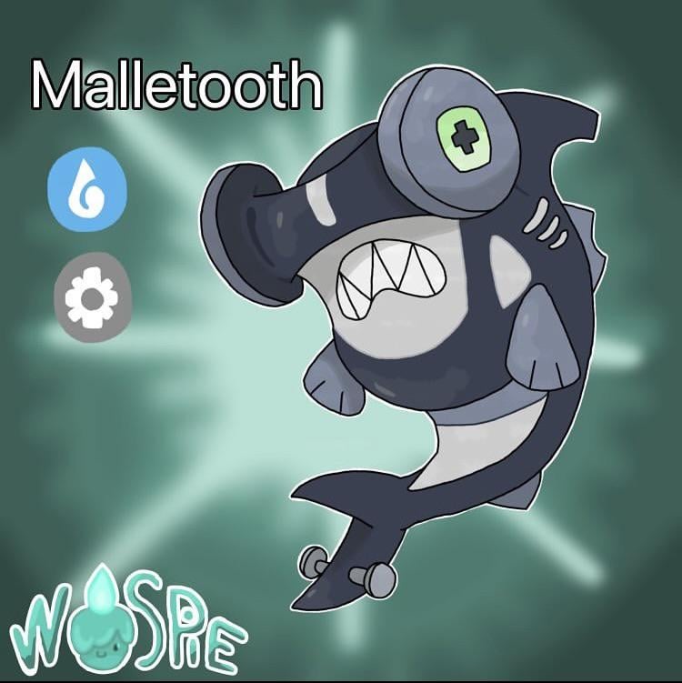 Here’s one of Three evos for Screwna. Meet Malletooth!