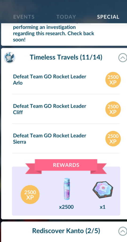 Am I able to save the timeless travel super rocket radars for the next shadow legendary or would that mess something up. I didn't know this had the super rocket radar until now and I heard rayquaza may be the next shadow legendary.
