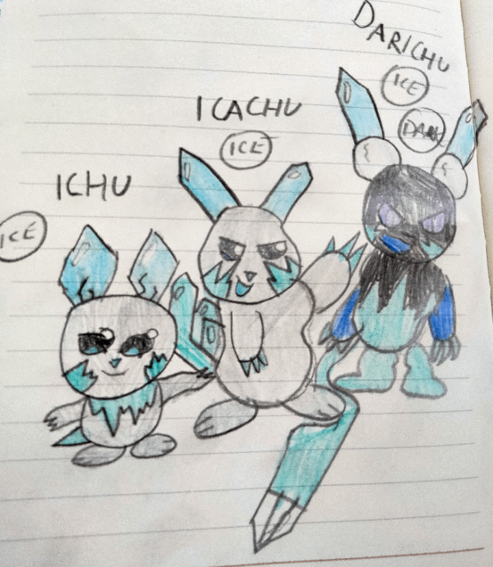 If the Pichu family was Ice type,i am trying to learn the Pokémon art style open to critisism
