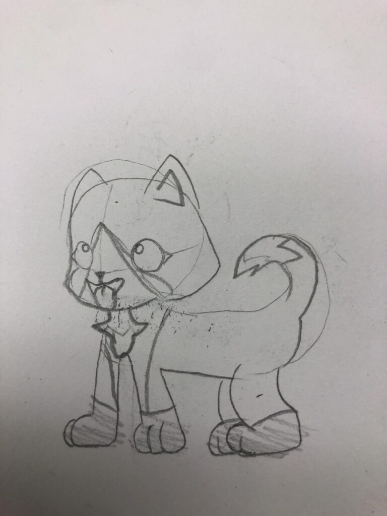 Made a sketch of someone’s Fakemon (I’ll put the base post in the comments)