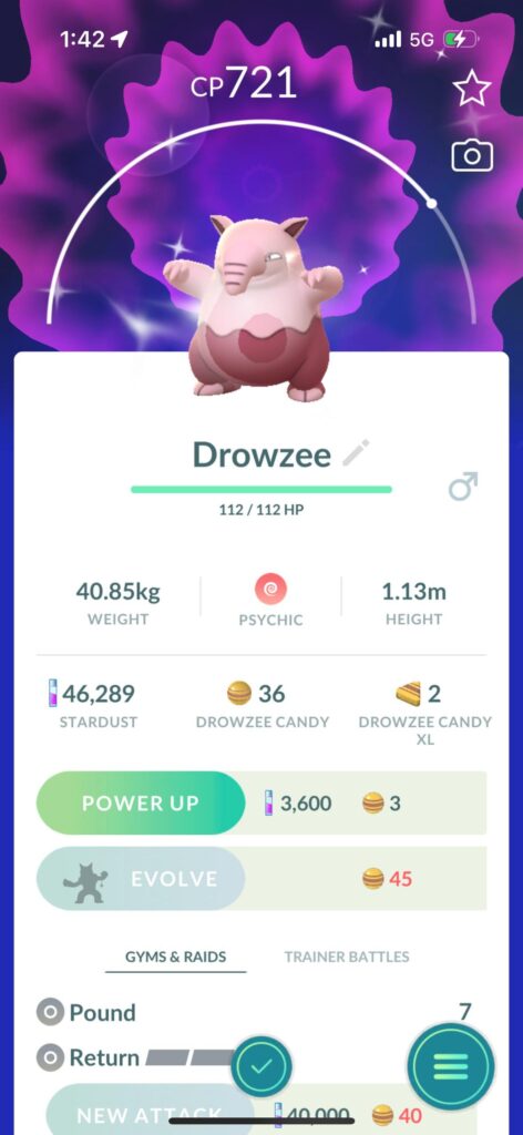 Definitely evolving it to Hypno