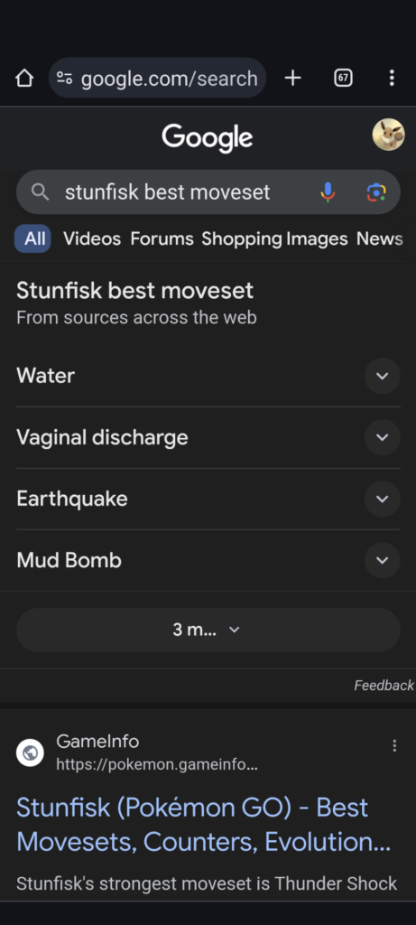 Didn't know this was one of the possible charged attacks.