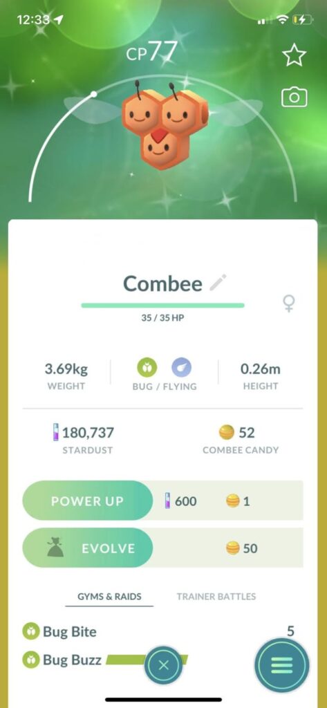 3 shiny’s in a day (Back to Back Combee)