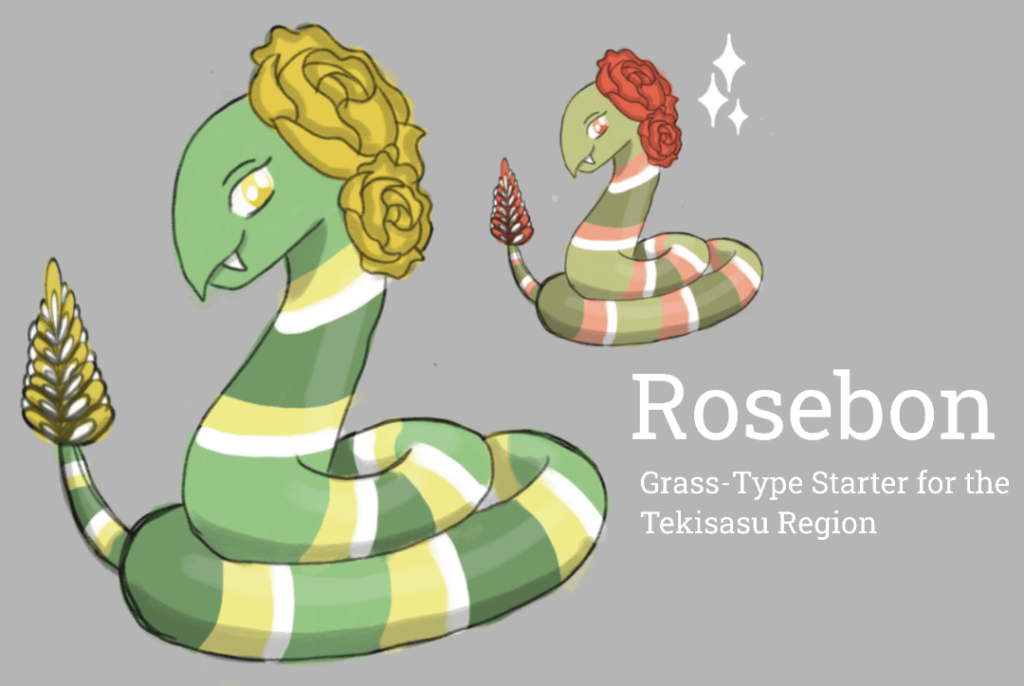 2/3 Starter Pokemon for the Tekisasu Region!!!