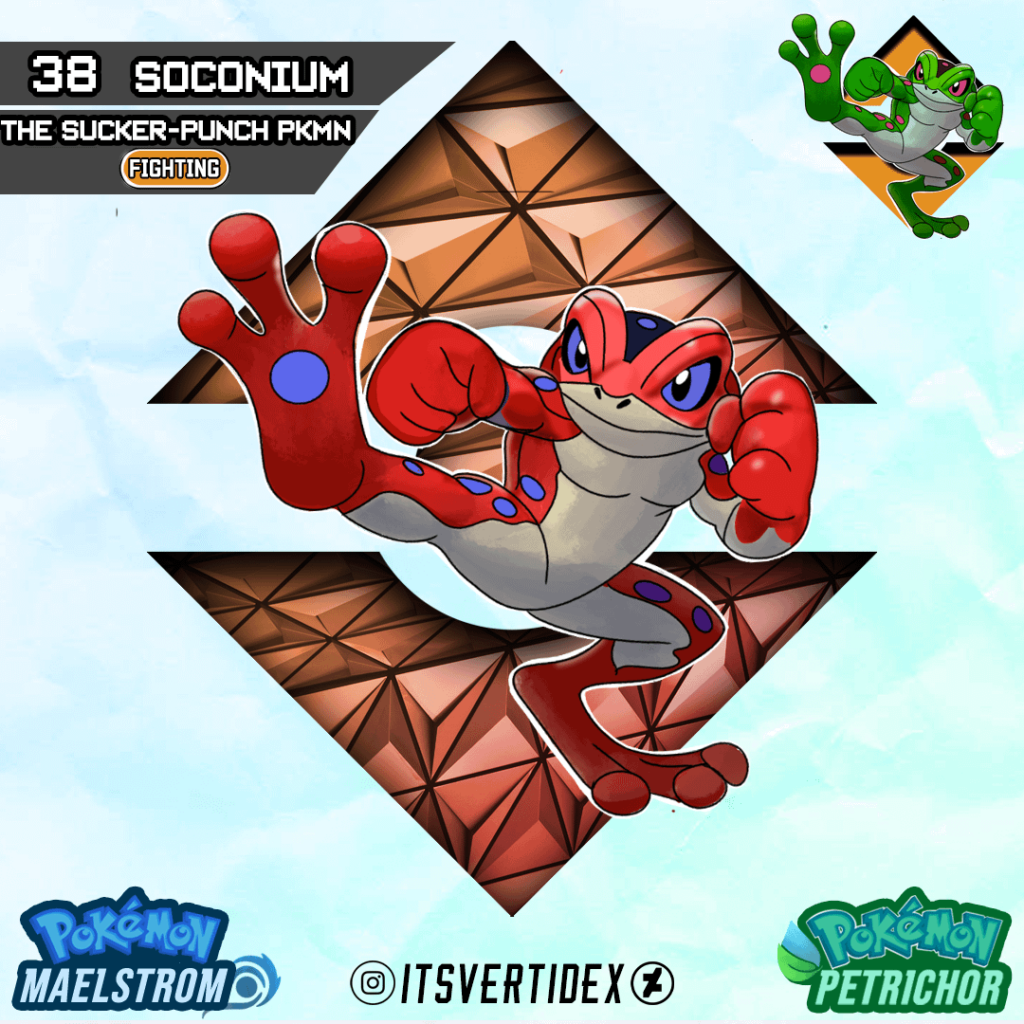 Meet Soconium, the Sucker-Punch Pokemon of the Suldana Region!