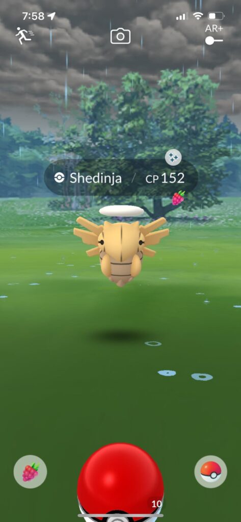 I was so confused when it showed the shiny symbol 😂