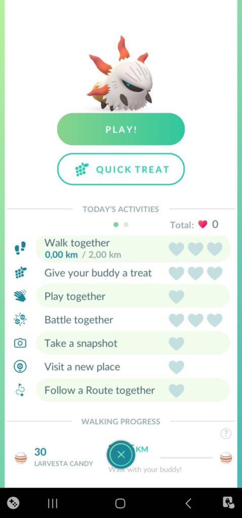 Have my Larvesta for a buddy as of today. Can't wait to get Volcarona in 2030!