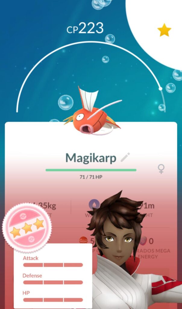 Caught my first perfect iv's Pokémon.