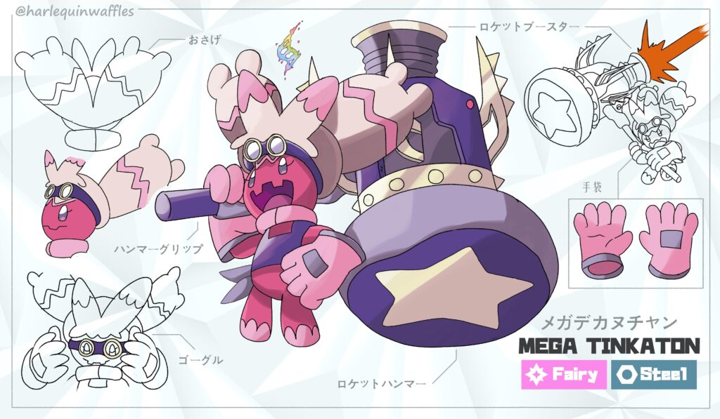 Mega Tinkaton Design Concept by hwaffuru