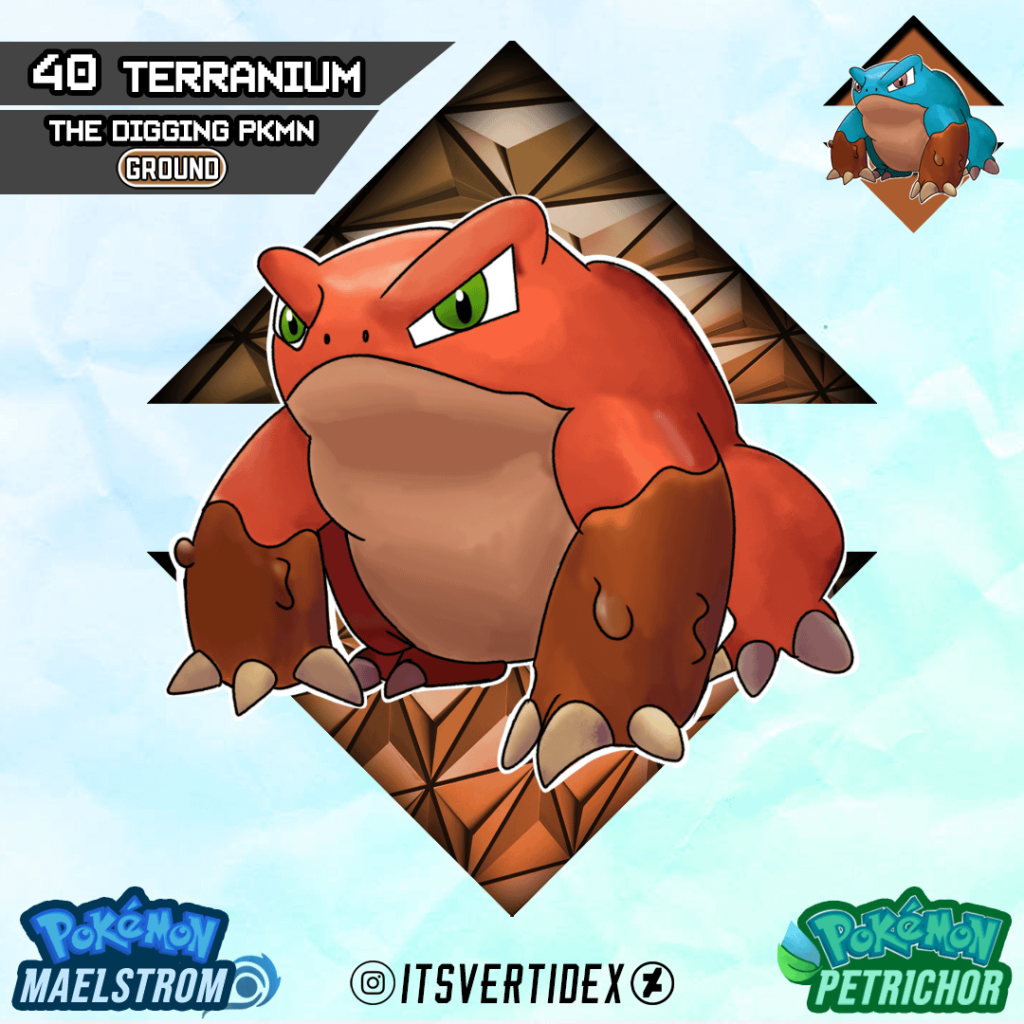 Meet Terranium, the Digging Pokemon of the Suldana Region!
