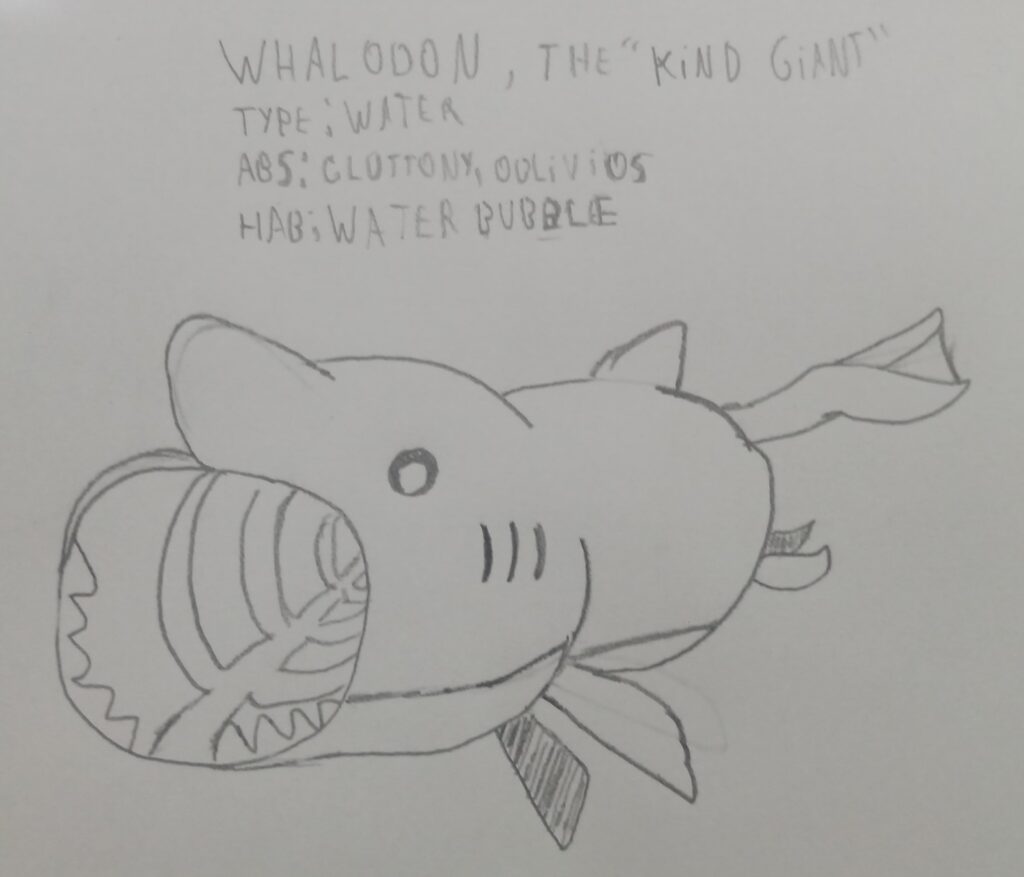 Basking shark pokémon, i love him