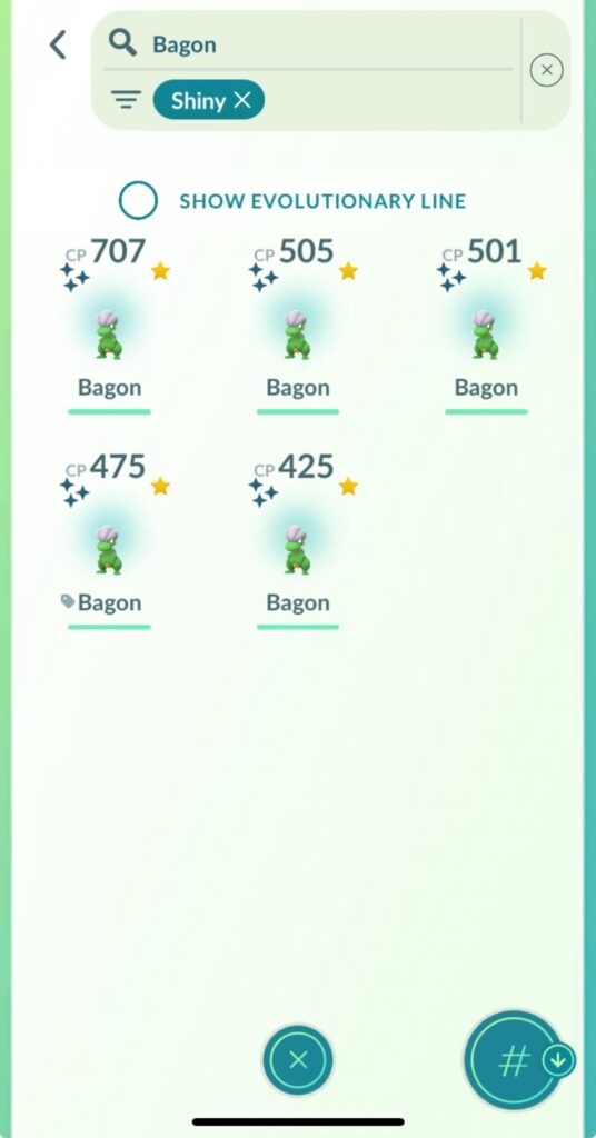 I didn’t have much time today, but I was able to get some shinies, and a nundo as well.