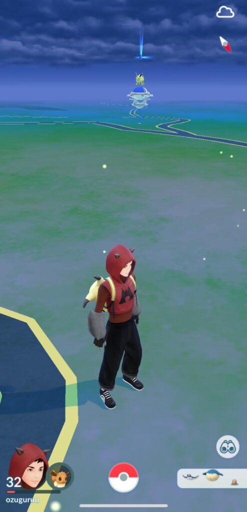 There was a gym in the mountains with a shiny Jolteon!