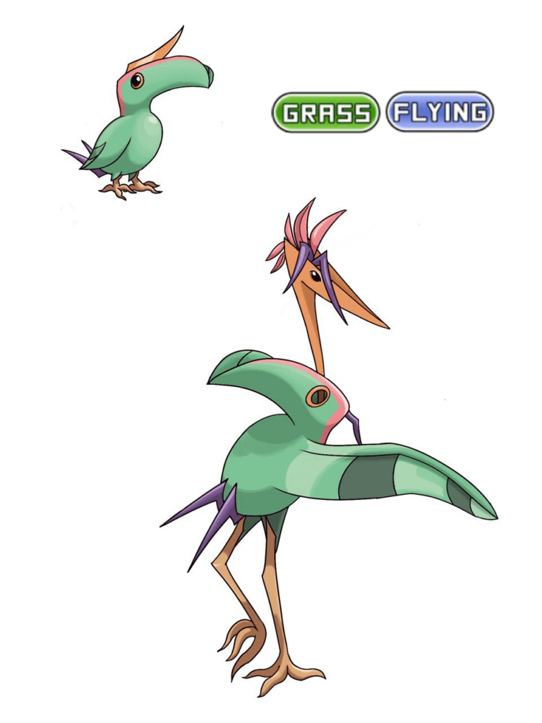 Hoodbill and Stylitzia (inspired by the Strelitzia flowers)