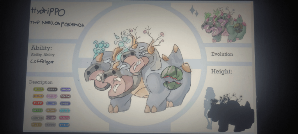 My first fakemon hydrippo