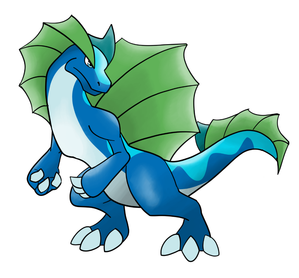 Spinosaurus Inspired Pokémon (Water/Dragon-Type)