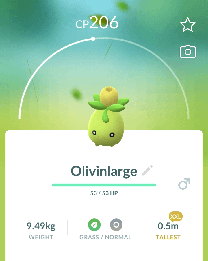 Found myself one LARGE OLIVE