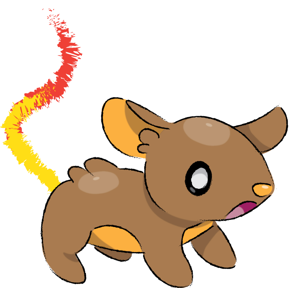 Meet Embrat, the Fire Rat Fakemon!