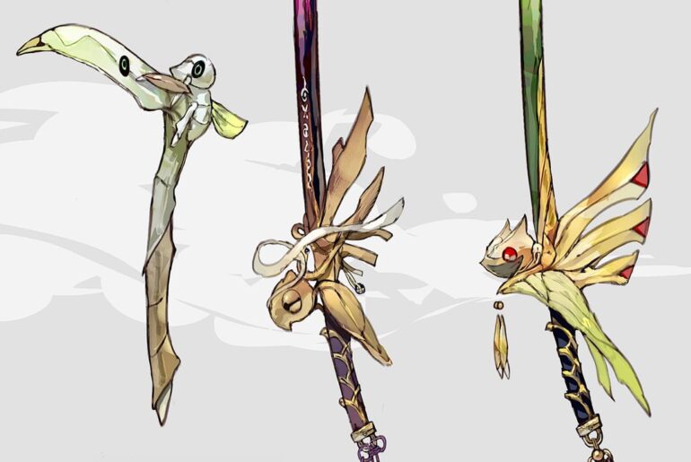 Here are some Pokémon inspired weapon designs! (Part 7)