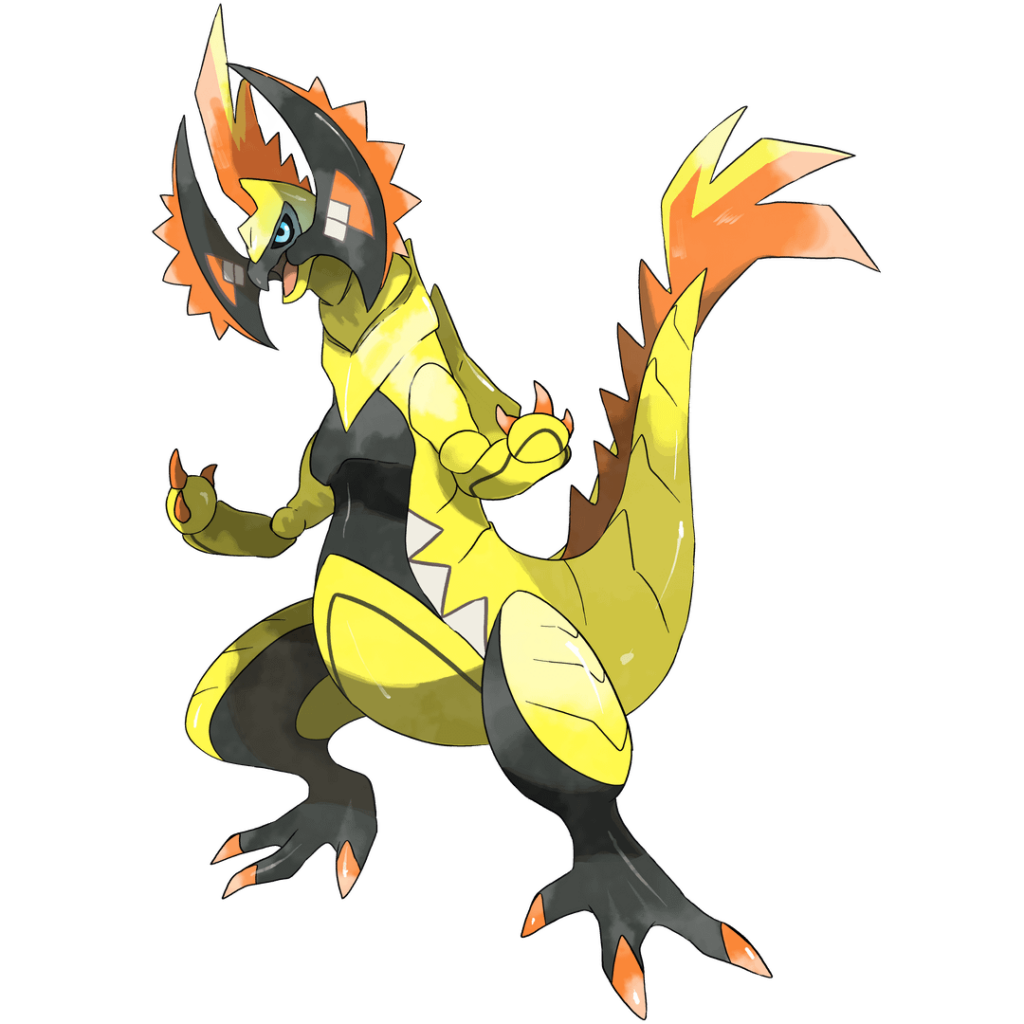 The Warden of Melemele Island, granted the power of lightning by Tapu Koko: Storm Boon Haxorus! Art I commissioned from Goldmills
