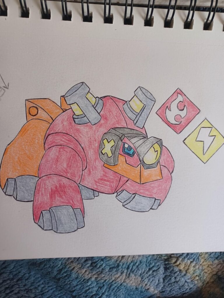 #005. RAIDUCTOR,The Rhinoceros Pokemon. The evolution of RAIBULB.