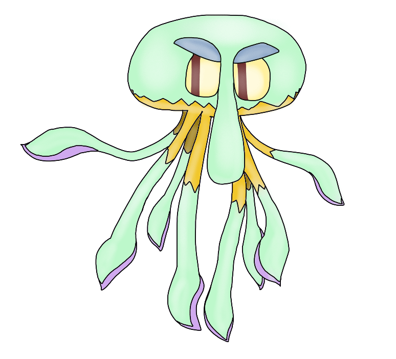 Made a fakemon based on a character again. guess who it is. EASY MODE