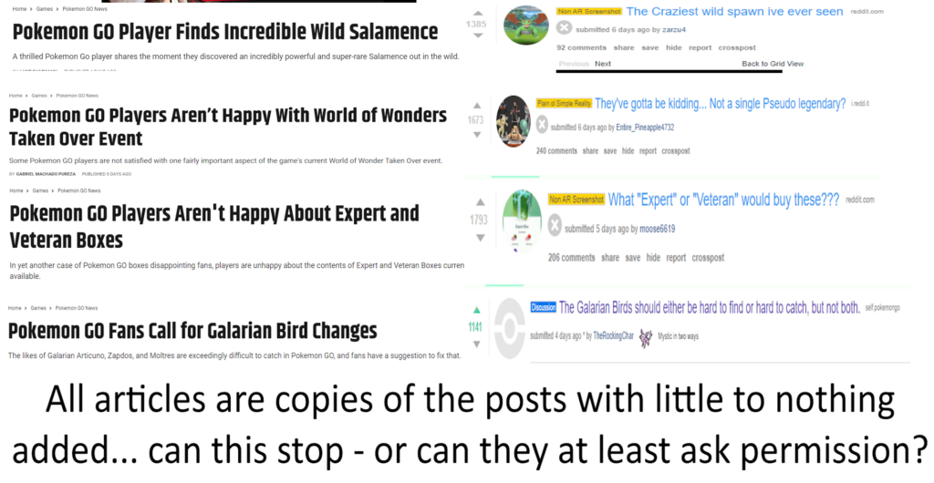 Gamerant is unapolagetically taking posts from this subreddit and turning them into "articles" without asking permission or adding anything of note.