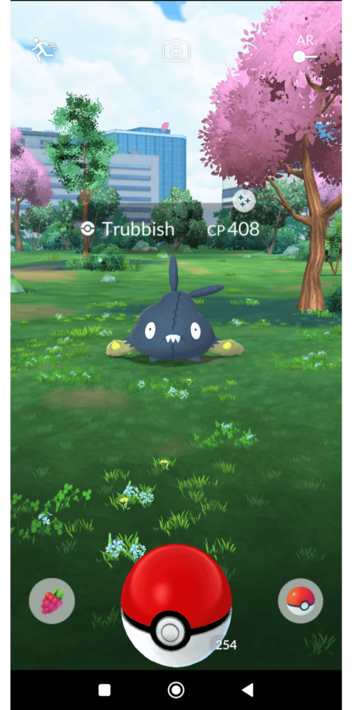Shiny Trubbish Caught in Field Research