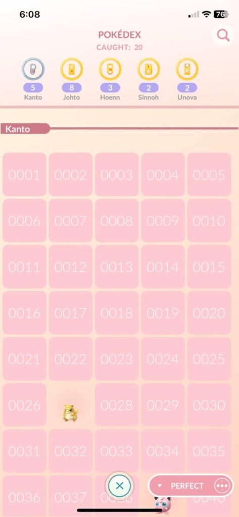 Just unlocked the perfect dex, now I can see how many hundos I've transferred without knowing they're hundos😭