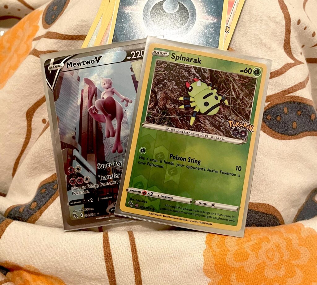 Moving the last few days, so I decided to open a random Pokemon Go ETB I bought (from Wally World of all places)… then pulled these out of the very first pack!