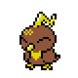 Meet Elecinch, the Finch Pokémon! This flying and electric type Pokémon's feathers can conduct small amounts of electricity, and the lightning-shaped feather on its head glows when a storm approaches.
